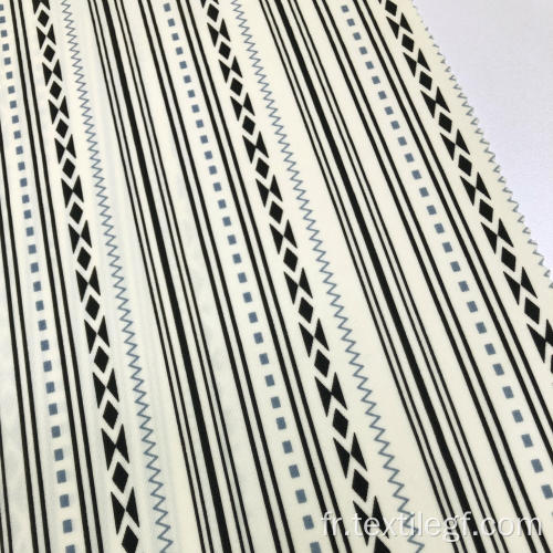 Tissu en coton / viscose / pol High Spandex